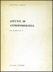 Appunti di antropobiologia di Concetta D'Amore edito da Liguori