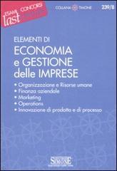 Elementi di economia e gestione delle imprese edito da Edizioni Giuridiche Simone