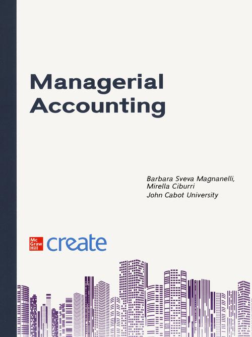 Managerial accounting. Basics of cost analysis edito da McGraw-Hill Education