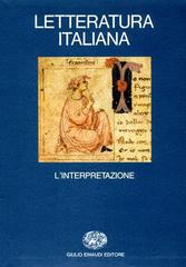 Letteratura italiana vol.4 edito da Einaudi