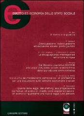 GE. Diritto ed economia dello Stato sociale (2001) vol.1 edito da Gangemi Editore