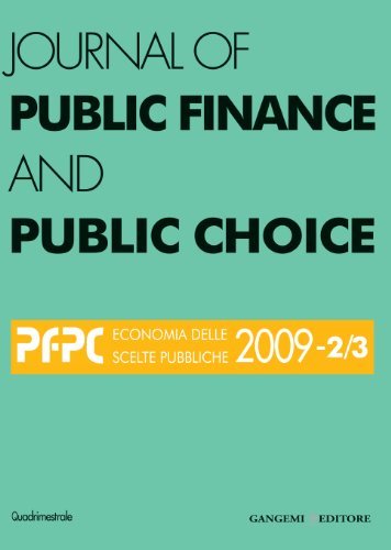 Journal of public finance and public choice (2009) vol. 2-3 di Domenico Da Empoli edito da Gangemi Editore