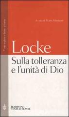 Sulla tolleranza e l'unità di Dio. Testo inglese e latino a fronte di John Locke edito da Bompiani