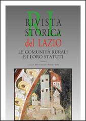Rivista storica del Lazio (2005) vol.21 edito da Gangemi Editore