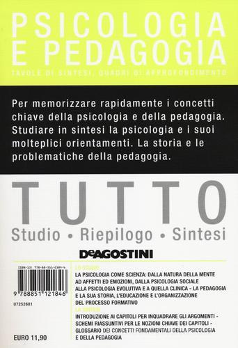 Tutto psicologia e pedagogia di Barbara Colombo edito da De Agostini