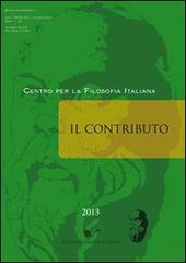 Il contributo (2013) vol. 1-2 di Teresa Serra edito da Nuova Cultura
