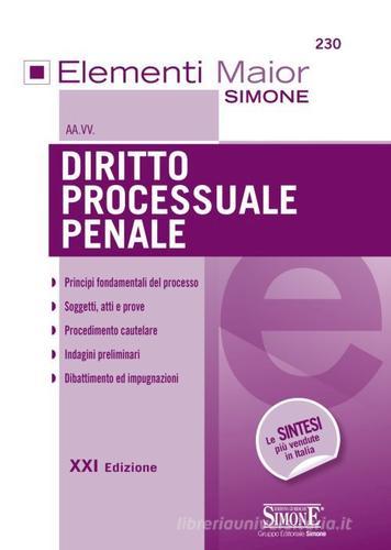 Diritto processuale penale edito da Edizioni Giuridiche Simone