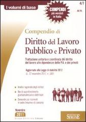 Compendio di diritto del lavoro pubblico e privato edito da Edizioni Giuridiche Simone