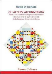 Gli accessi all'università di Flavia Di Donato edito da Nuova Cultura