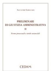 Preliminari di giustizia amministrativa vol.2 di Salvatore Sambataro edito da CEDAM