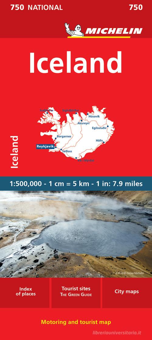 Iceland 1:500.000 edito da Michelin Italiana