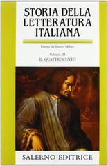 Storia della letteratura italiana vol.3 edito da Salerno