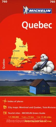 Québec 1:1.100.000 edito da Michelin Italiana