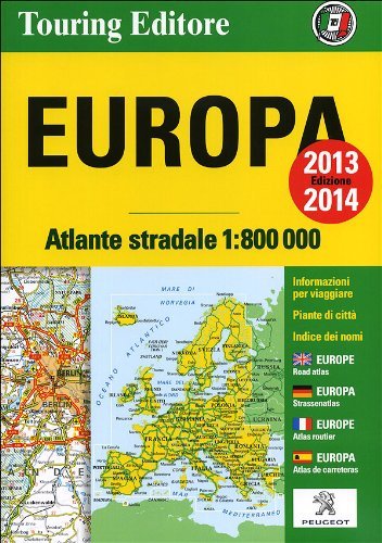 Europa. Atlante stradale 1:800.000 edito da Touring