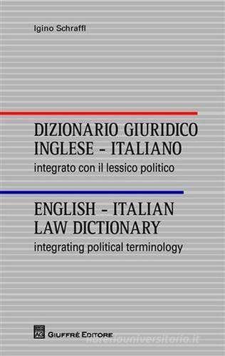 Legal English - Dizionario Inglese Italiano - Per la pratica legale,  l'università e i concorsi - 500/A - Edizioni Simone