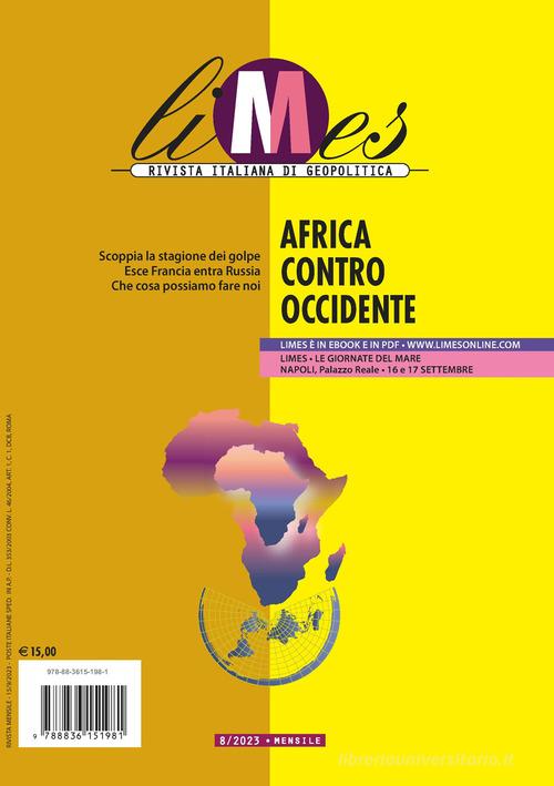 Limes. Rivista italiana di geopolitica (2022) vol.3 - 9788883719912 in  Geopolitica