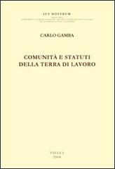 Comunità e statuti della Terra di Lavoro di Carlo Gamba edito da Viella