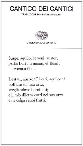 Sul cantico dei cantici edito da Einaudi