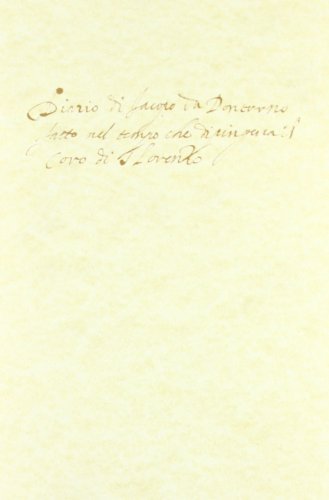 Diario. Con commentario di Jacopo Pontormo edito da Salerno