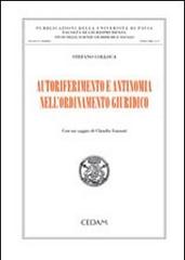 Autoriferimento e antinomia nell'ordinamento giuridico di Stefano Colloca edito da CEDAM