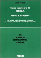 Materia, temperatura, calore di Luisa Follini edito da Piccin-Nuova Libraria
