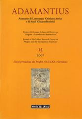 Adamantius. Notiziario del Gruppo italiano di ricerca su «Origene e la tradizione alessandrina». Ediz. multilingue vol.13 edito da Morcelliana