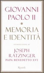 Memoria e identità di Giovanni Paolo II edito da Rizzoli