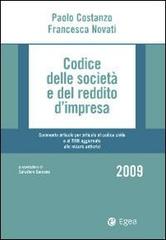 Codice delle società e del reddito d'impresa di Paolo Costanzo, Francesca Novati edito da EGEA