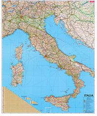 Italia. Carta geografica amministrativa stradale con Spedizione