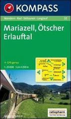 Carta escursionistica e stradale n. 22. Mariazell. Ötscher, Erlauftal 1:25.000. Adatto a GPS. Digital map. DVD-ROM edito da Kompass