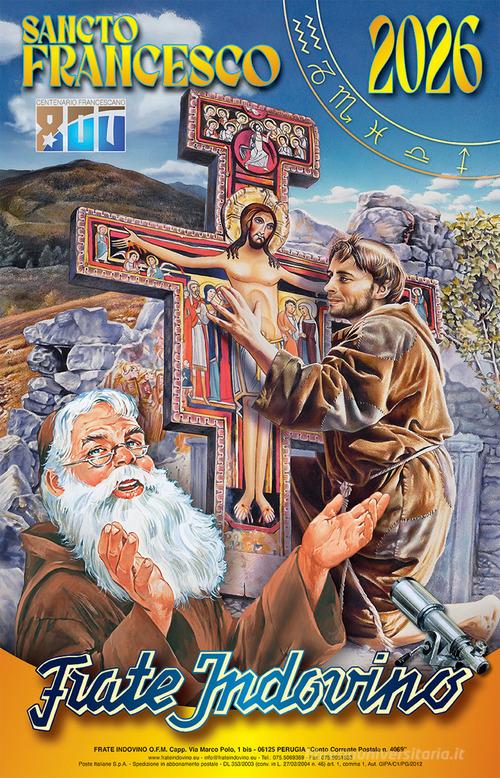 Calendario Frate Indovino 2026. Sancto Francesco di Daniele Giglio edito da Frate Indovino