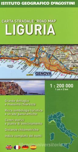 Liguria 1:200.000 edito da De Agostini