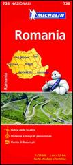Romania 1:750.000 edito da Michelin Italiana