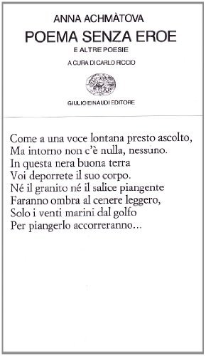 Poema senza eroe di Anna Achmàtova edito da Einaudi