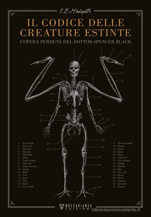 Il codice delle creature estinte. L'opera perduta del dottor Spencer Black di E.B. Hudspeth edito da Moscabianca Edizioni