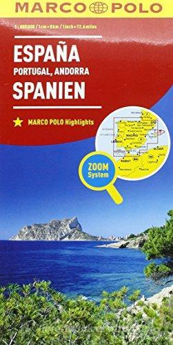 Spagna. Portogallo 1:800.000 edito da Marco Polo
