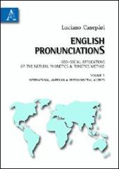 English pronunciationS vol.1 di Luciano Canepari edito da Aracne