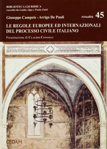 Le regole europee ed internazionali del processo civile italiano di Giuseppe Campeis, Arrigo Pauli edito da CEDAM
