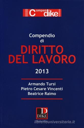 Compendio di diritto del lavoro di Armando Tursi, Pietro Cesare Vincenti, Beatrice Raimo edito da Dike Giuridica