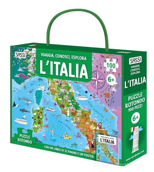 L'Italia. Viaggia, conosci, esplora. Ediz. illustrata. Con puzzle di Matteo Gaule, Ester Tomè edito da Sassi