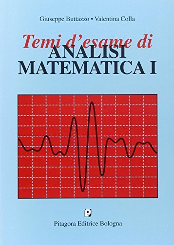 Temi d'esame di analisi matematica 1 di Giuseppe Buttazzo, Valentina Colla edito da Pitagora