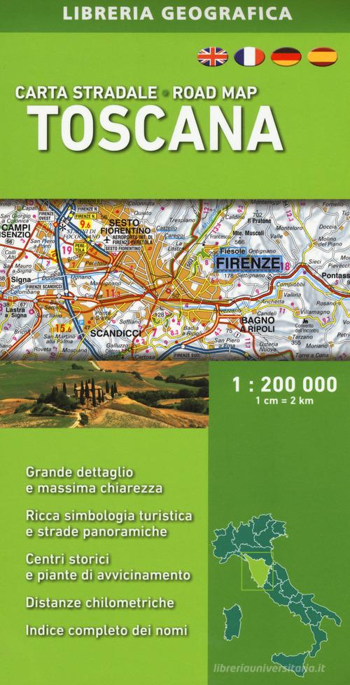 Toscana 1:200.000 edito da Libreria Geografica