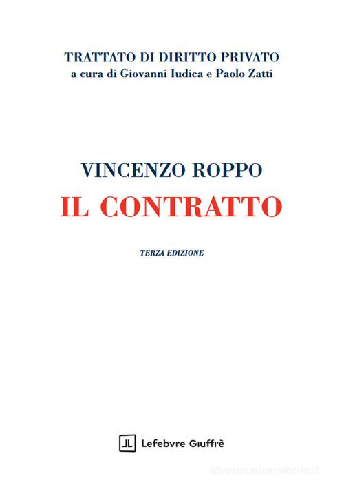 Il contratto di Vincenzo Roppo edito da Giuffrè