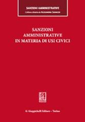 Sanzioni amministrative in materia di usi civici edito da Giappichelli-Linea Professionale