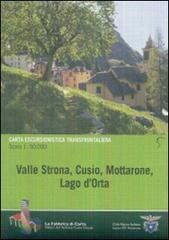 Carta escursionistica transfrontaliera Valle Strona, Cusio, Mottarone. Lago d'Orta edito da Alberti