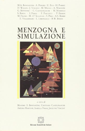 Menzogna e simulazione edito da Edizioni Scientifiche Italiane
