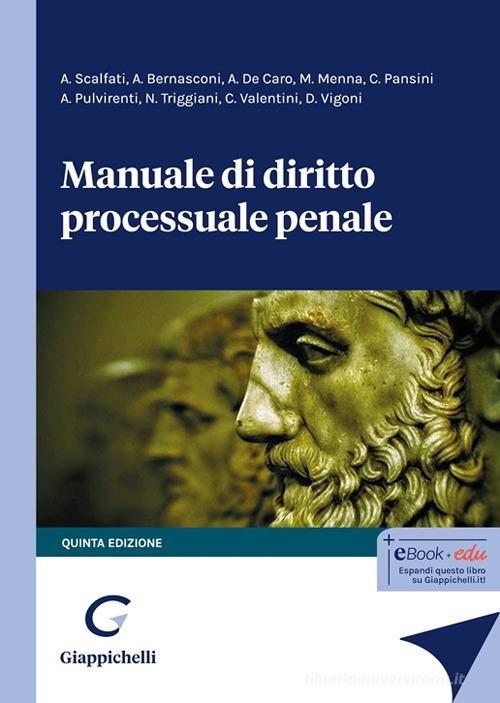 Manuale di diritto processuale penale edito da Giappichelli