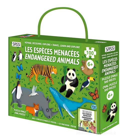 Les espèces ménacées. Voyage, découvre, explore- Endangered animals. Travel, learn and explore. Ediz. bilingue di Matteo Gaule, Irena Trevisan, Gioia Alfonsi edito da Sassi