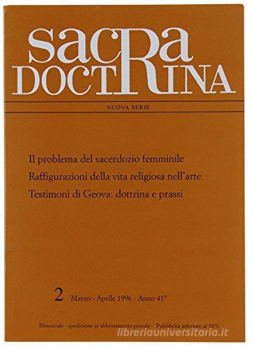 Sacra doctrina (1996) vol.2 edito da ESD-Edizioni Studio Domenicano
