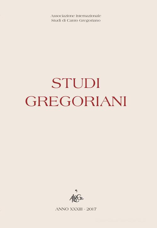 Studi gregoriani (2017) edito da Musidora